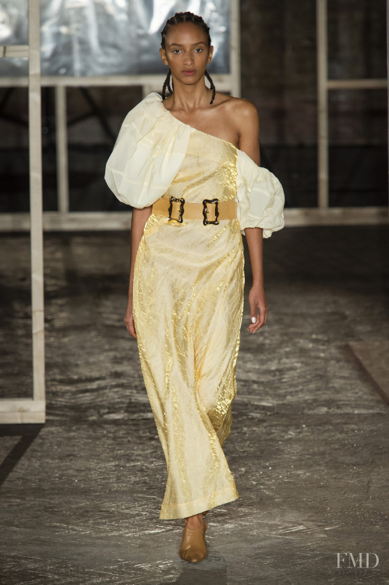Emmanuelle Lacou featured in  the Rejina Pyo fashion show for Autumn/Winter 2019