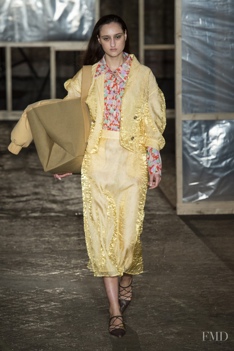 Jess Maybury featured in  the Rejina Pyo fashion show for Autumn/Winter 2019