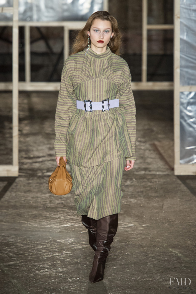 Elien Swalens featured in  the Rejina Pyo fashion show for Autumn/Winter 2019