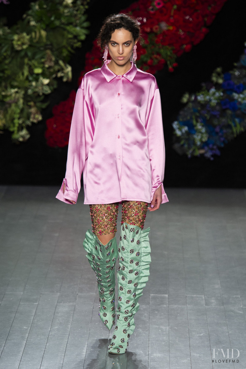 Helene Selam Kleih featured in  the Roberta Einer fashion show for Autumn/Winter 2019