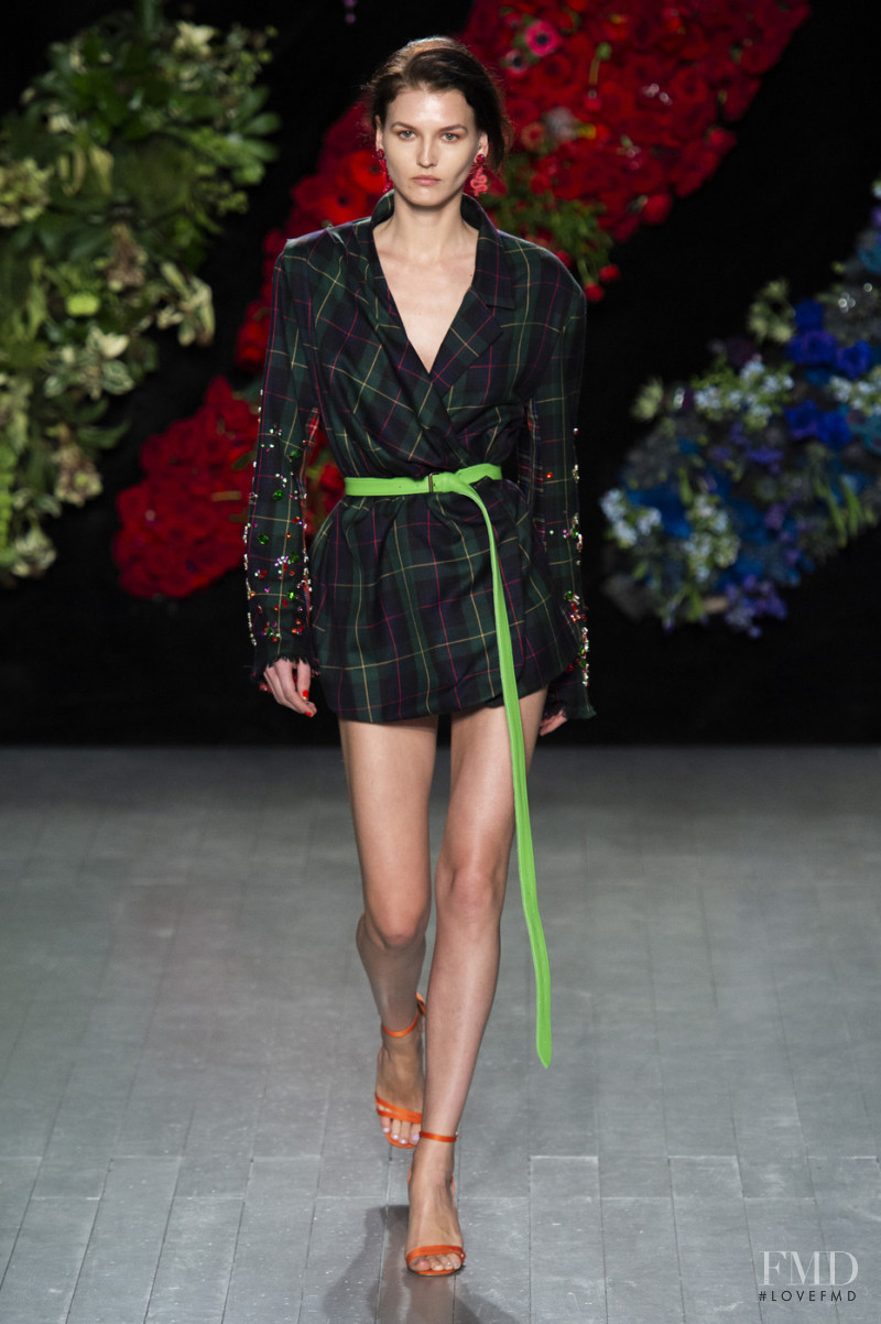 Katlin Aas featured in  the Roberta Einer fashion show for Autumn/Winter 2019