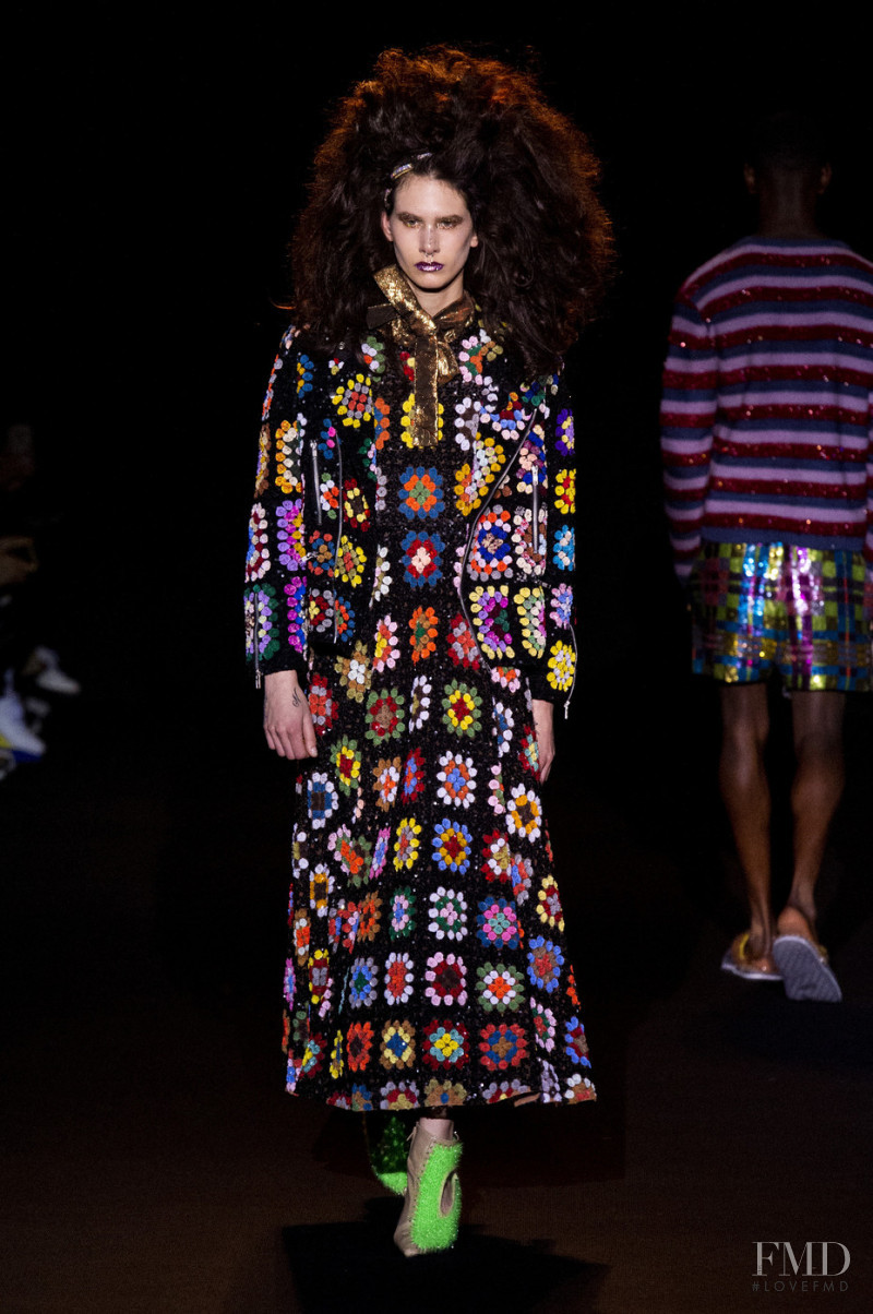 Niki Geux featured in  the Ashish fashion show for Autumn/Winter 2019