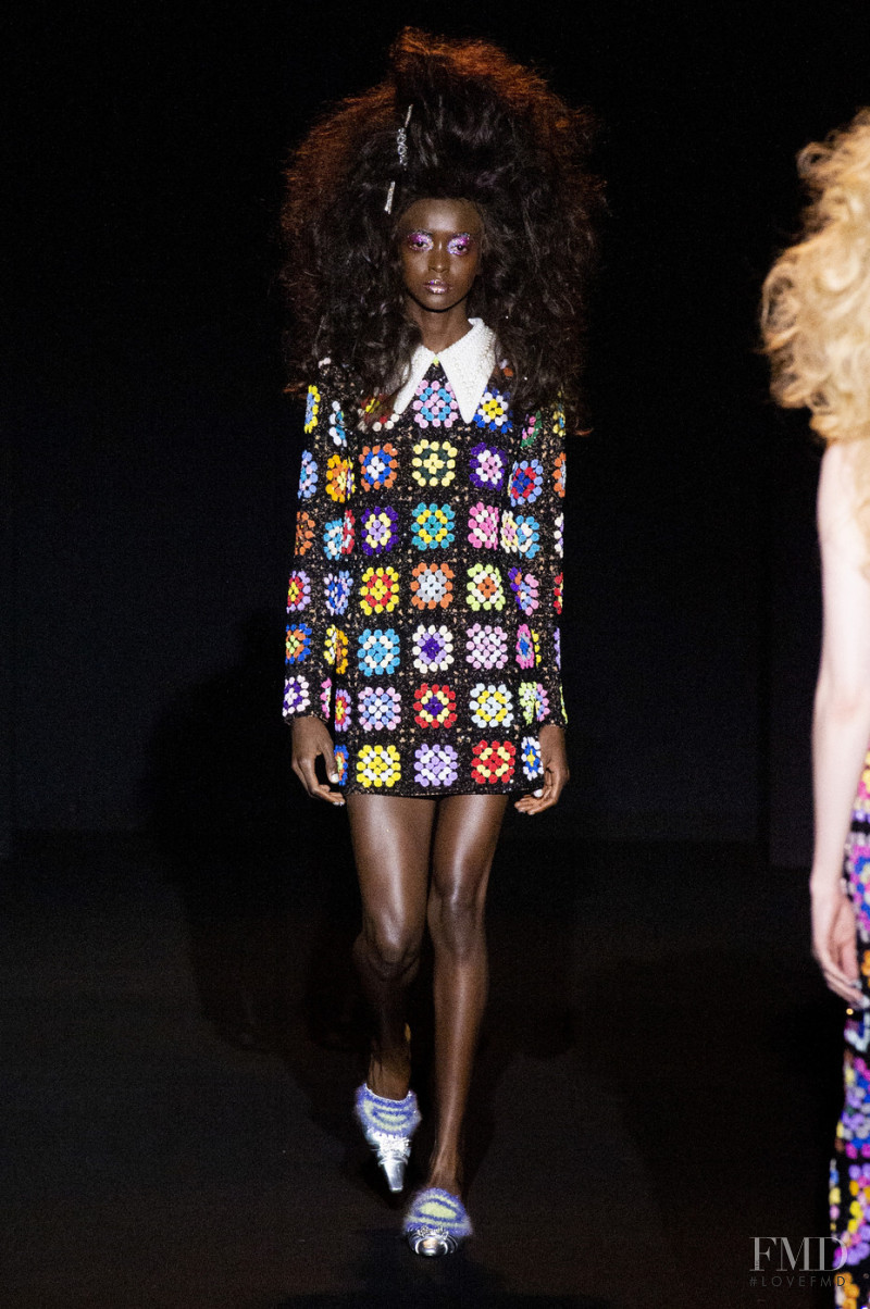 Amira Pinheiro featured in  the Ashish fashion show for Autumn/Winter 2019