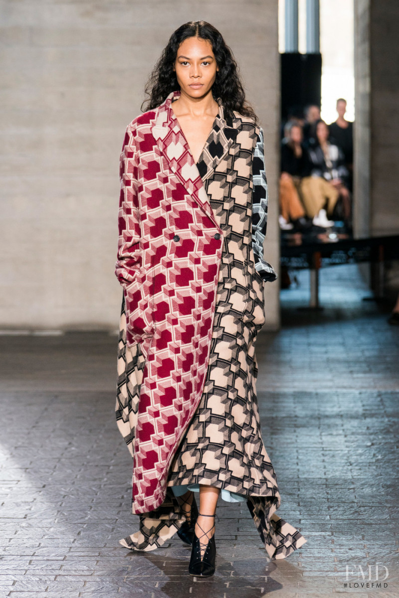 Martine Fox featured in  the Roland Mouret fashion show for Autumn/Winter 2019