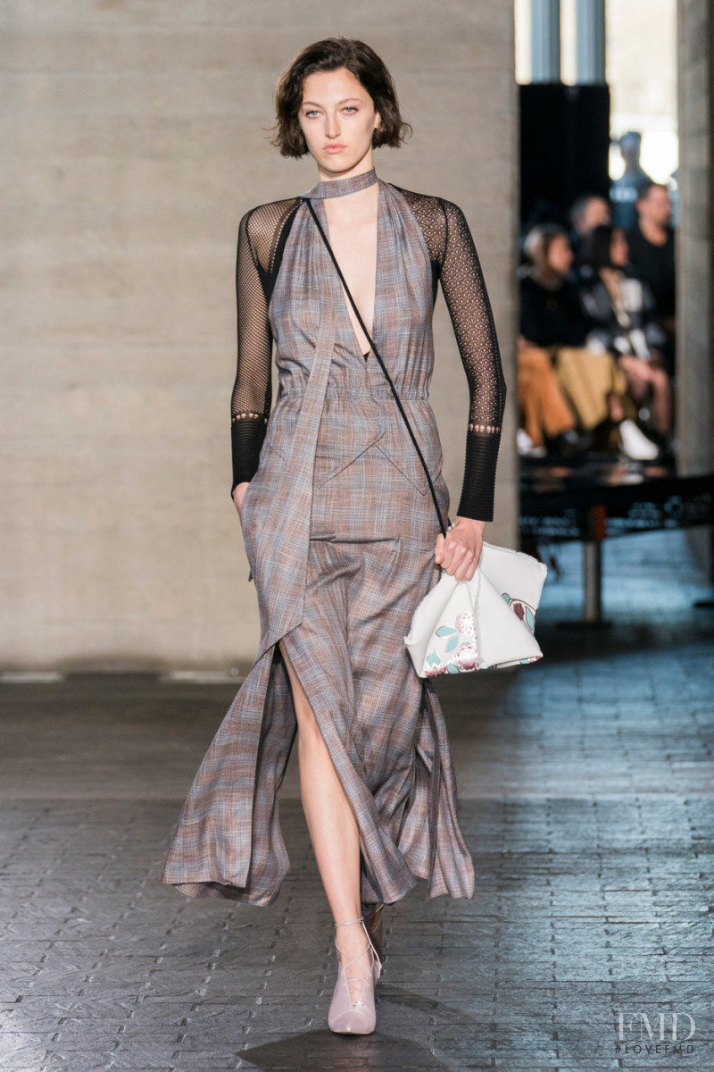 Amber Witcomb featured in  the Roland Mouret fashion show for Autumn/Winter 2019