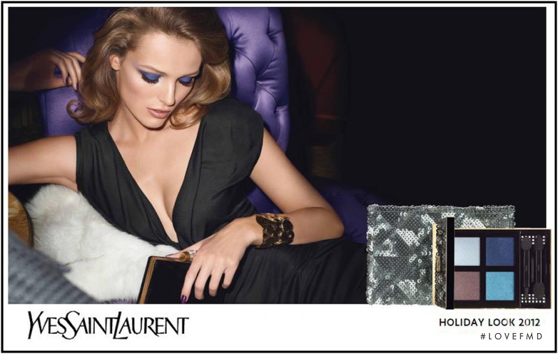 Edita Vilkeviciute featured in  the YSL Beauty advertisement for Holiday 2012