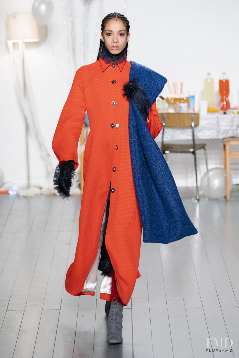 Tyvanni Osaheni Ebuehi featured in  the Richard Malone fashion show for Autumn/Winter 2019