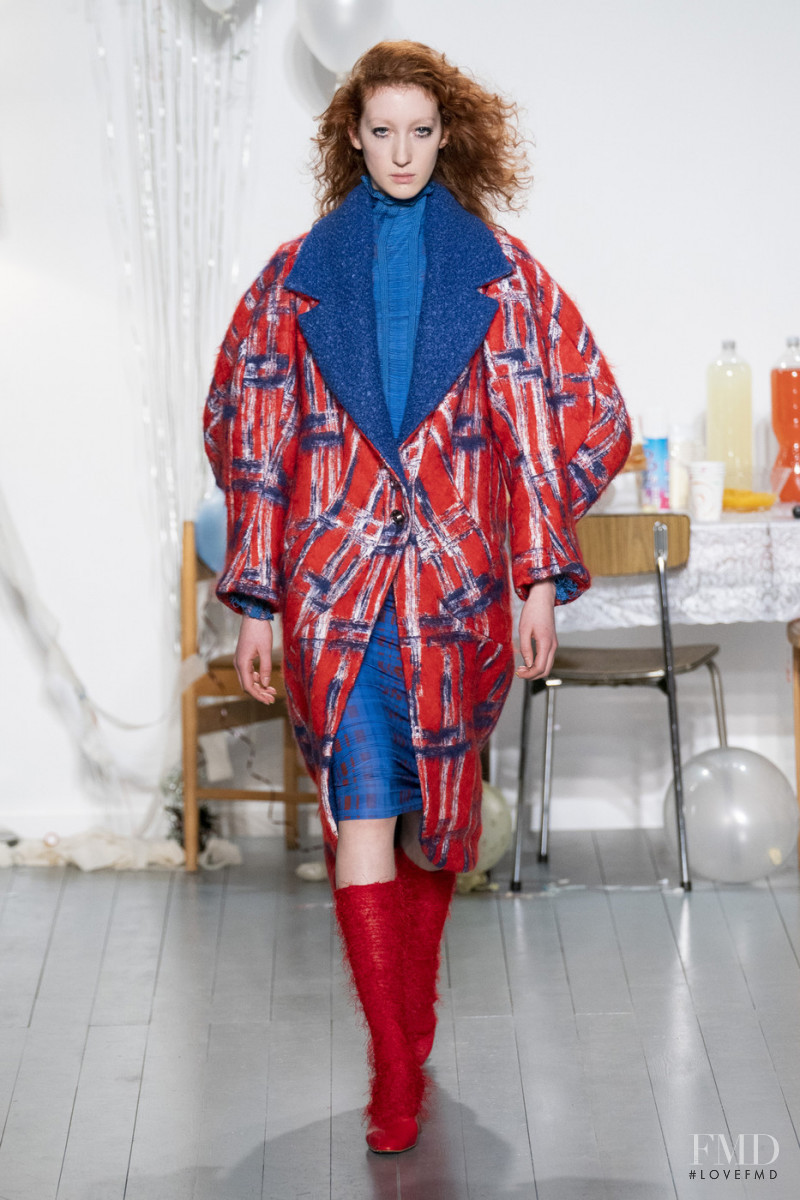 Lorna Foran featured in  the Richard Malone fashion show for Autumn/Winter 2019