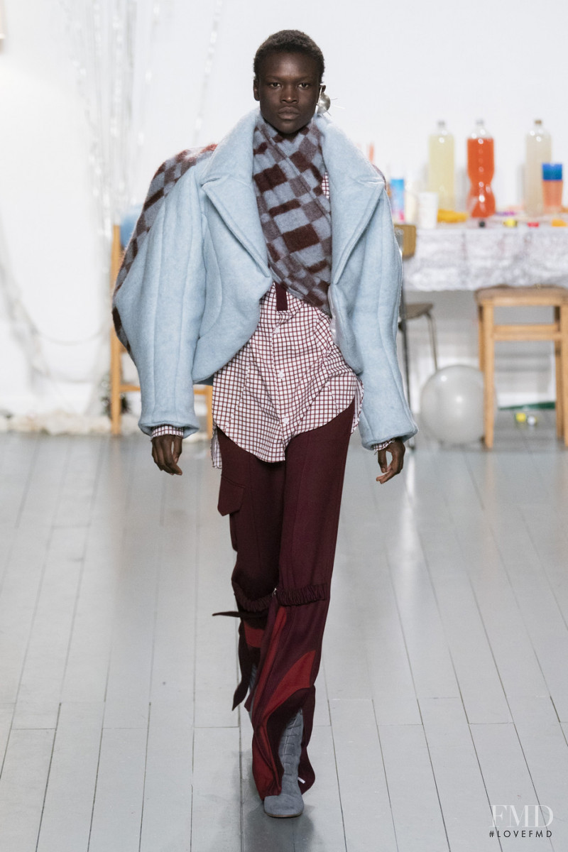 Awar Mou featured in  the Richard Malone fashion show for Autumn/Winter 2019