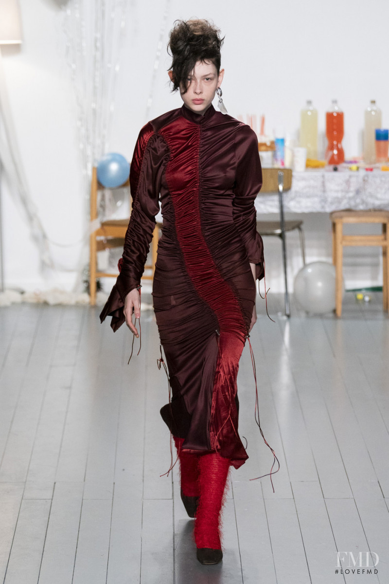 Pia Ekman featured in  the Richard Malone fashion show for Autumn/Winter 2019