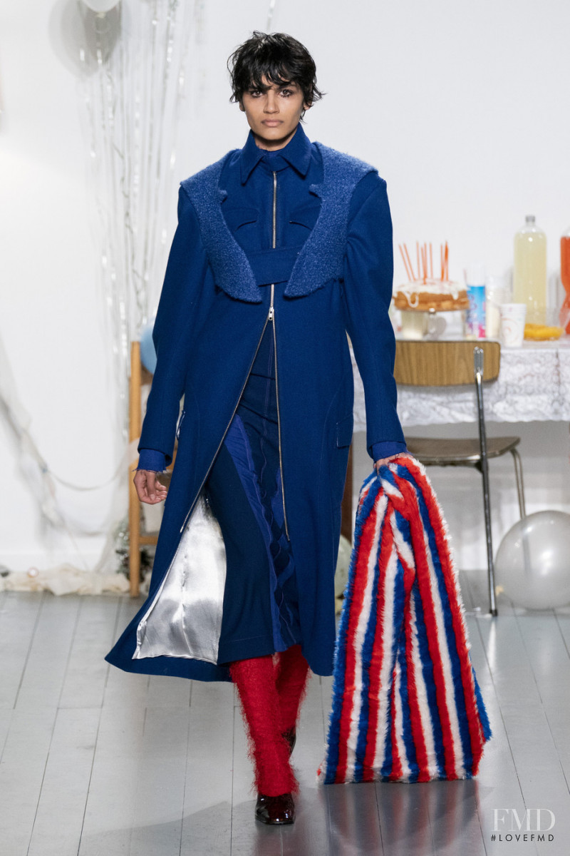 Shan Khan Pasca featured in  the Richard Malone fashion show for Autumn/Winter 2019