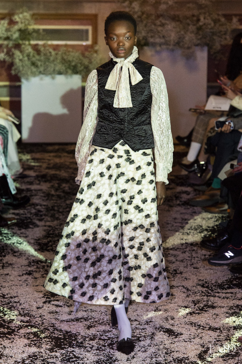 Yacine Diop featured in  the Ryan Lo fashion show for Autumn/Winter 2019