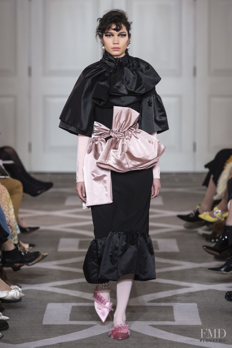 Ines Lopez featured in  the Huishan Zhang fashion show for Autumn/Winter 2019