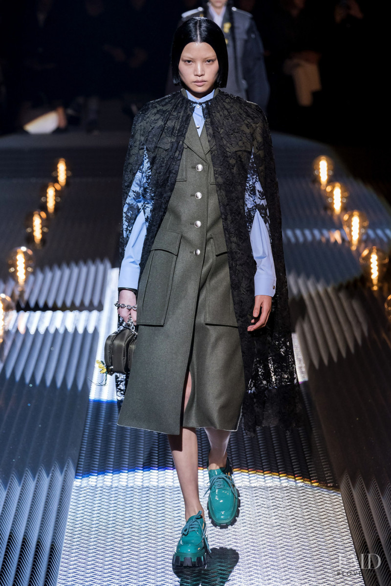 Xue Huizi featured in  the Prada fashion show for Autumn/Winter 2019