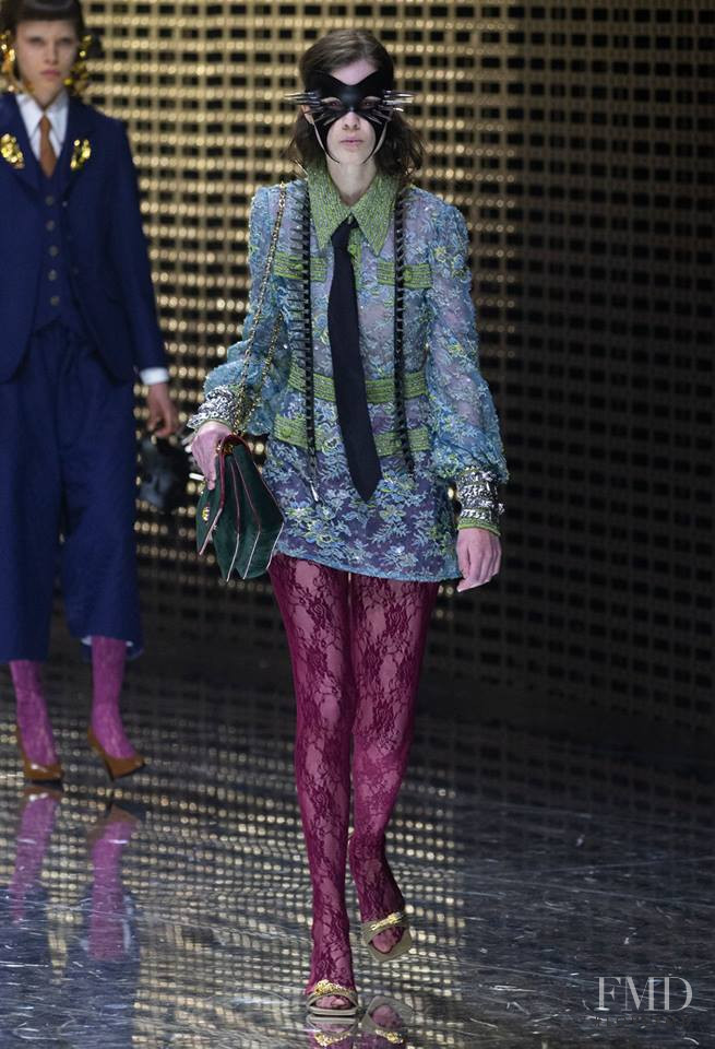 Sedona Legge featured in  the Gucci fashion show for Autumn/Winter 2019