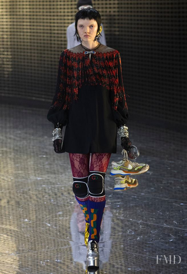 Ellia Sophia featured in  the Gucci fashion show for Autumn/Winter 2019