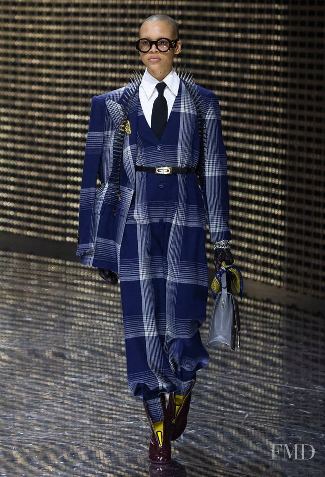 Kayla Fitzgerald featured in  the Gucci fashion show for Autumn/Winter 2019