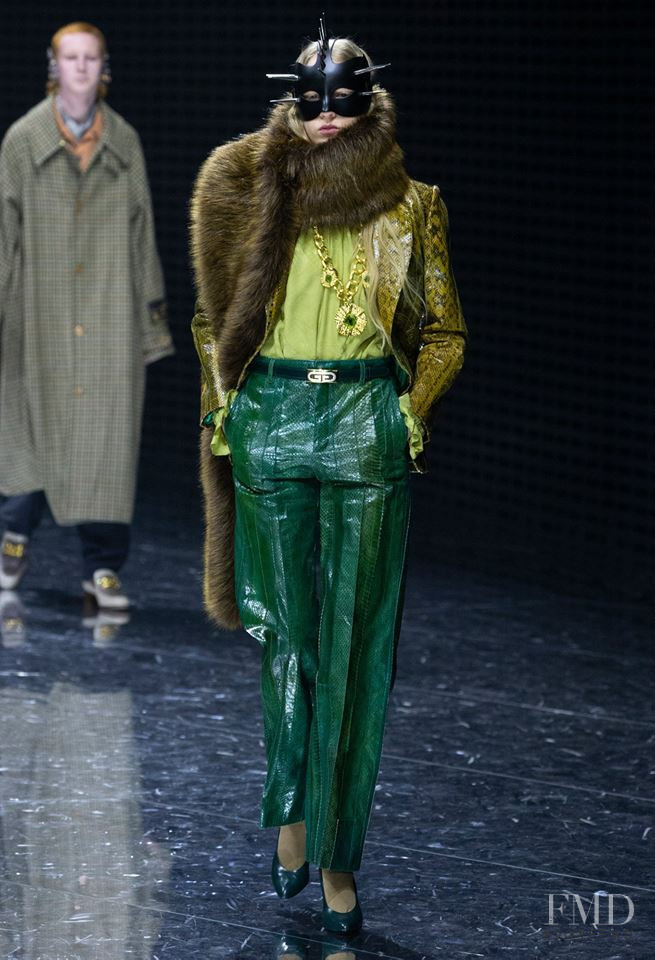 Alex Kasperowicz featured in  the Gucci fashion show for Autumn/Winter 2019