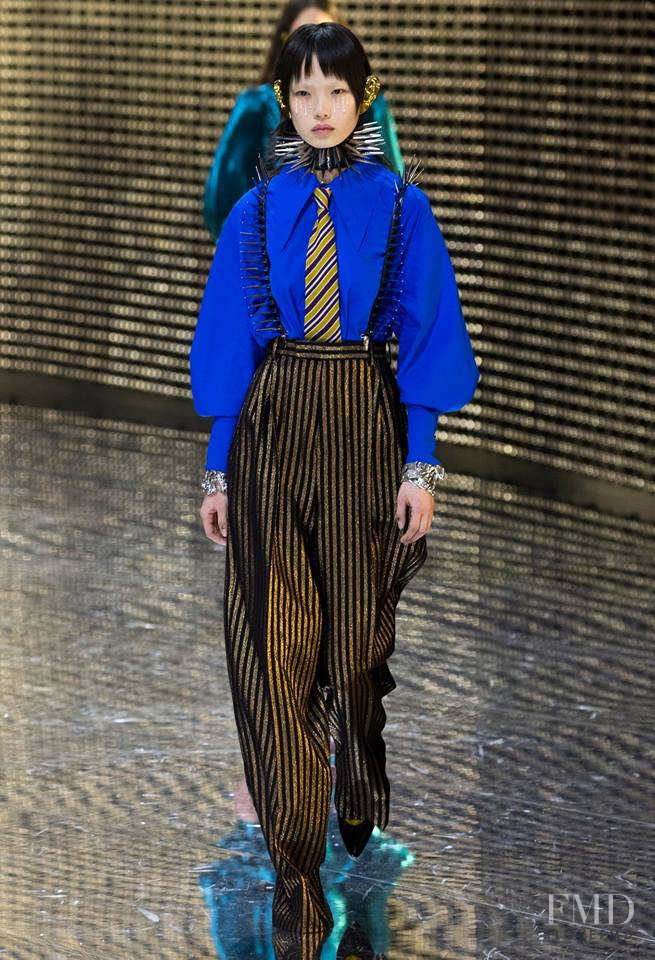 Xie Chaoyu featured in  the Gucci fashion show for Autumn/Winter 2019