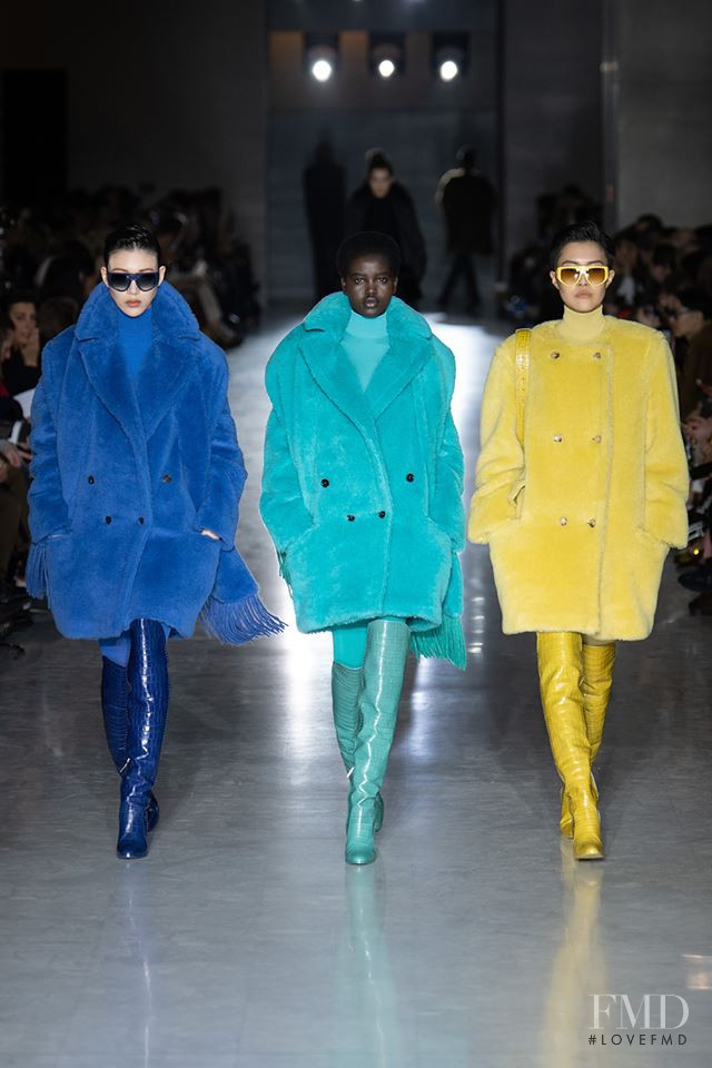 Adut Akech Bior featured in  the Max Mara fashion show for Autumn/Winter 2019