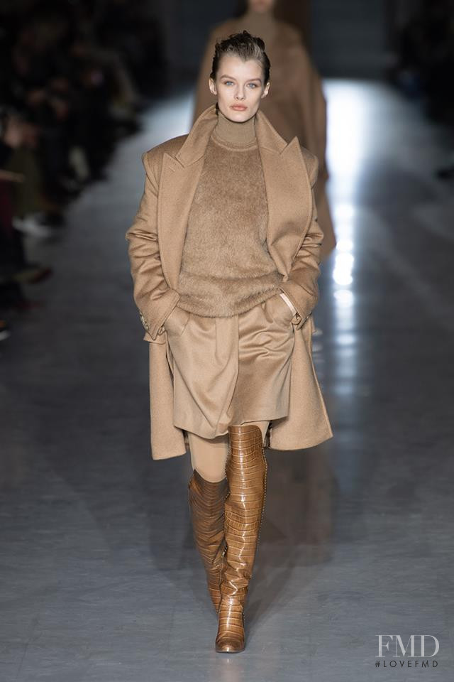 Kris Grikaite featured in  the Max Mara fashion show for Autumn/Winter 2019