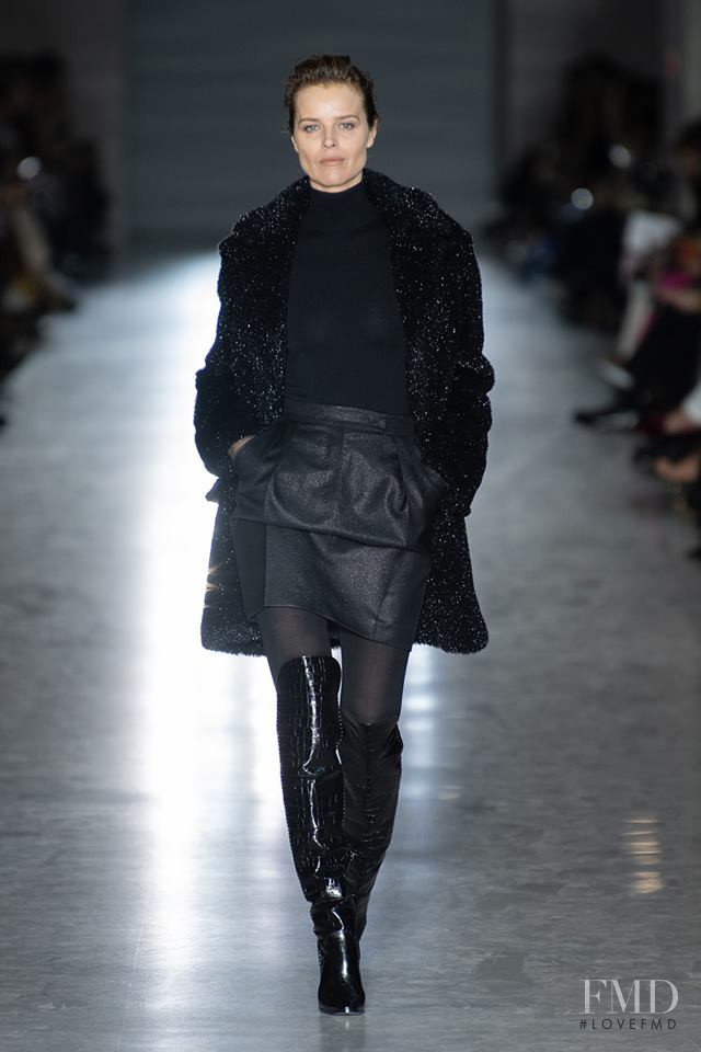 Eva Herzigova featured in  the Max Mara fashion show for Autumn/Winter 2019