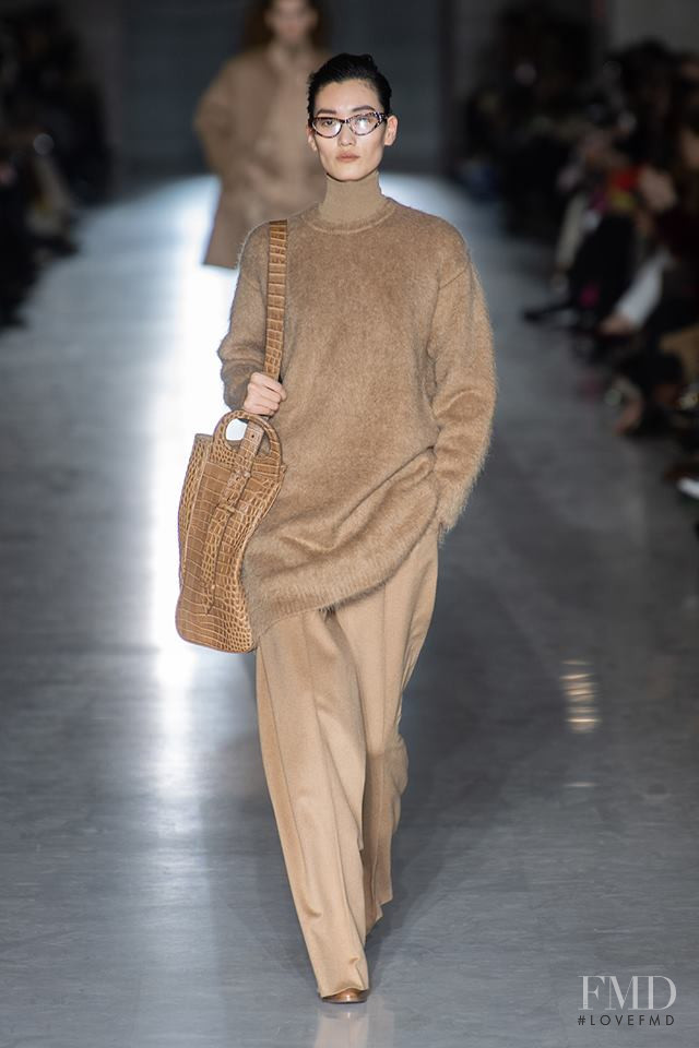 Lina Zhang featured in  the Max Mara fashion show for Autumn/Winter 2019