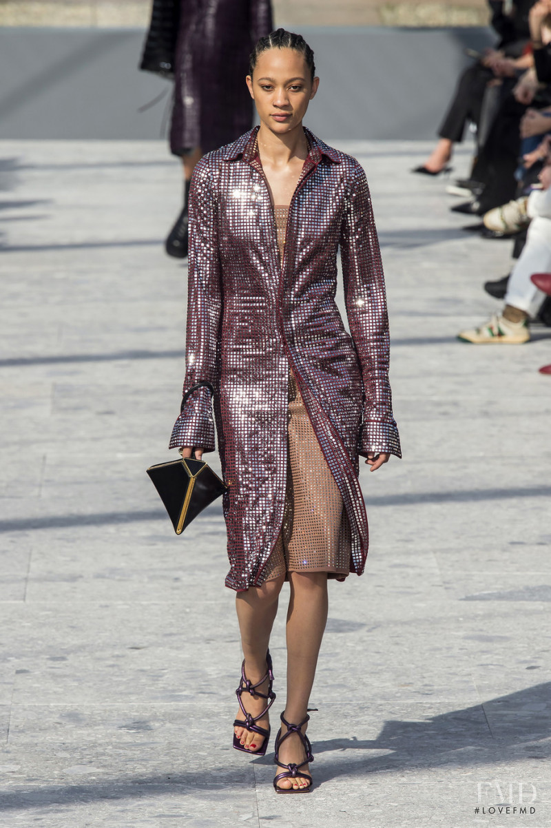 Selena Forrest featured in  the Bottega Veneta fashion show for Autumn/Winter 2019