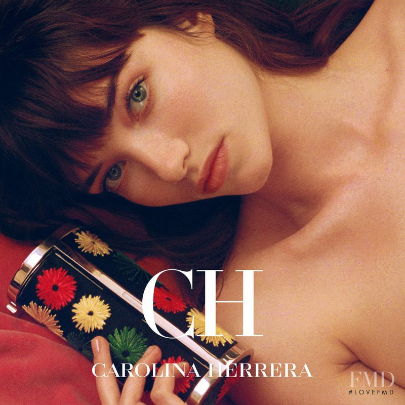 Grace Hartzel featured in  the Carolina Herrera advertisement for Spring/Summer 2019