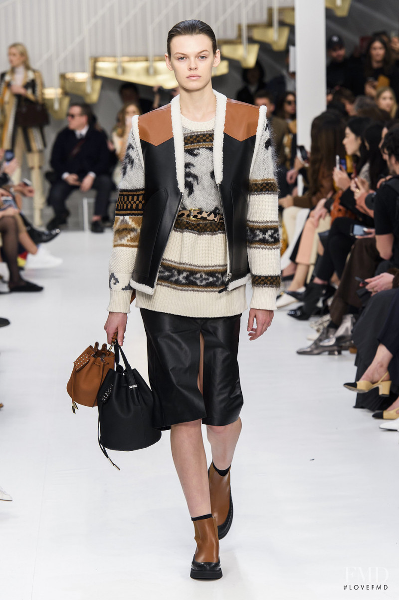 Cara Taylor featured in  the Tod\'s fashion show for Autumn/Winter 2019