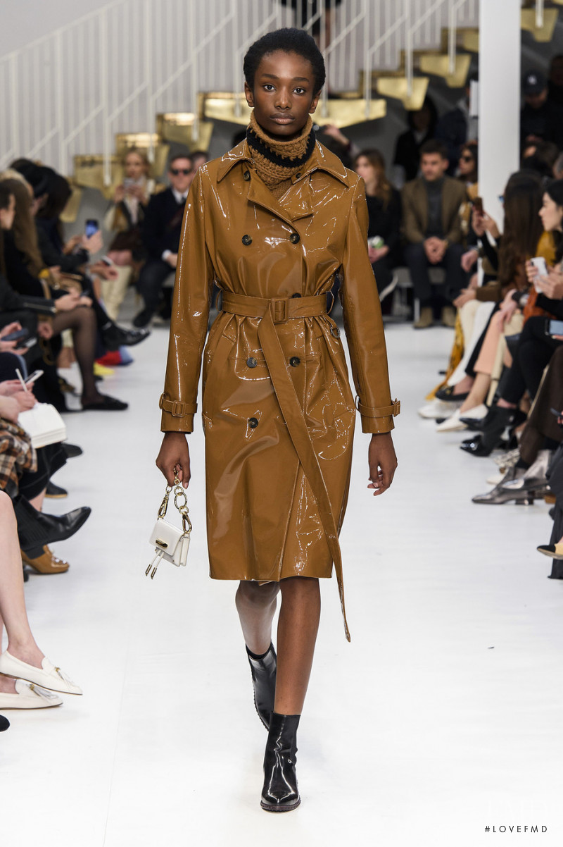 Imari Karanja featured in  the Tod\'s fashion show for Autumn/Winter 2019