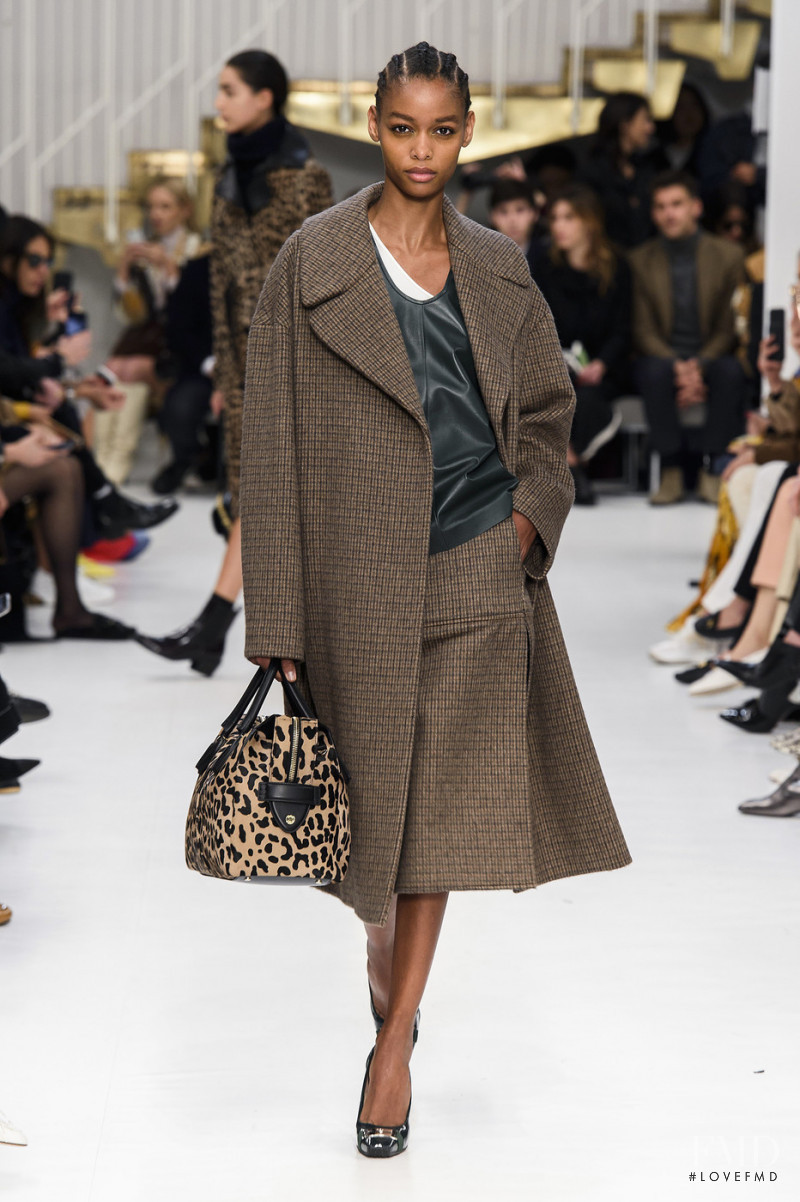 Blesnya Minher featured in  the Tod\'s fashion show for Autumn/Winter 2019