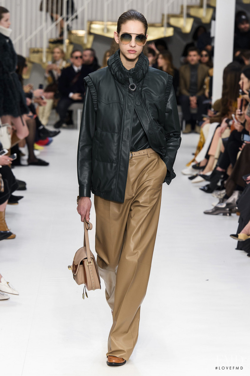 Giulia Theller featured in  the Tod\'s fashion show for Autumn/Winter 2019