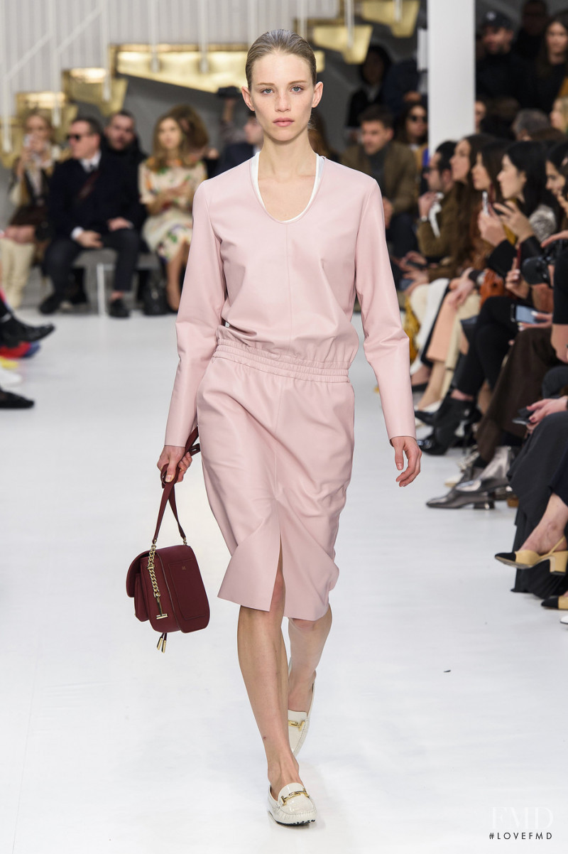 Rebecca Leigh Longendyke featured in  the Tod\'s fashion show for Autumn/Winter 2019