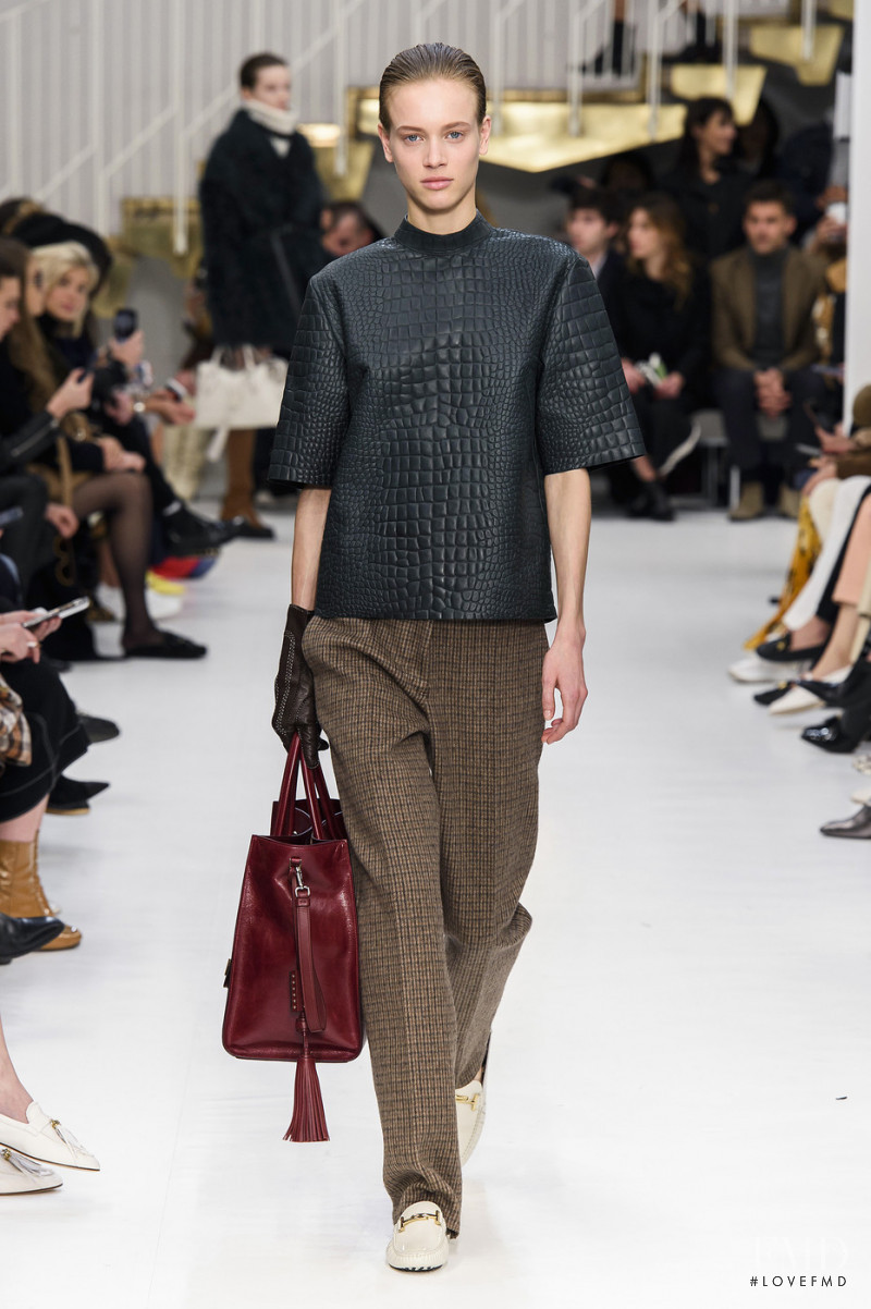 Sarah Dahl featured in  the Tod\'s fashion show for Autumn/Winter 2019