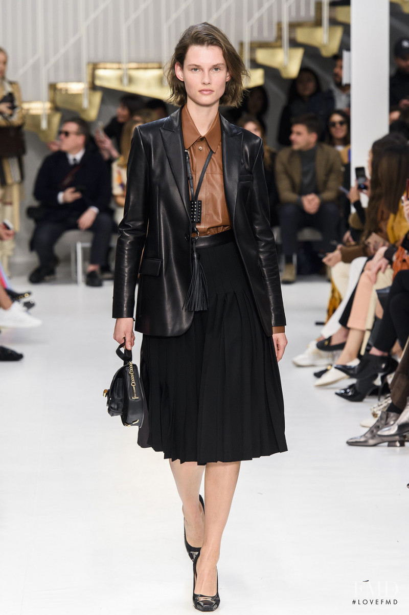 Giedre Dukauskaite featured in  the Tod\'s fashion show for Autumn/Winter 2019