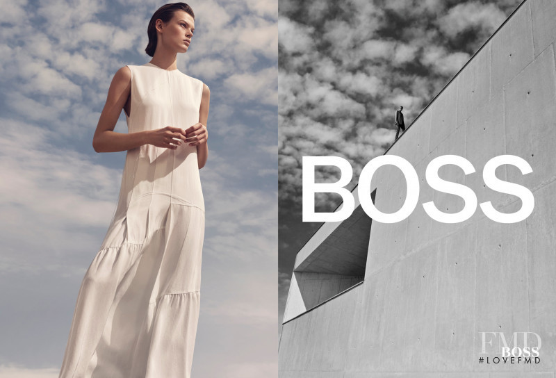 Cara Taylor featured in  the Hugo Boss Hugo Boss S/S 2019 advertisement for Spring/Summer 2019