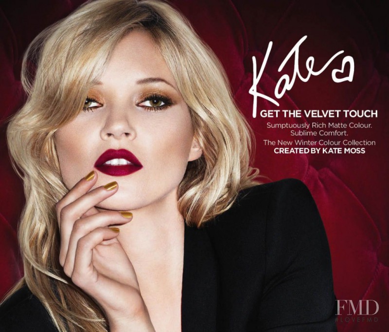 Kate Moss featured in  the Rimmel Lasting Finish Matte By Kate Moss advertisement for Autumn/Winter 2012