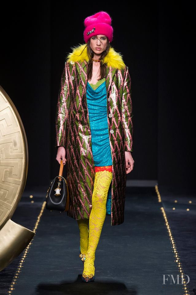 Rachel Marx featured in  the Versace fashion show for Autumn/Winter 2019