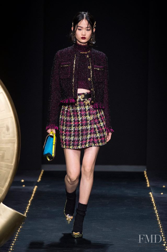 Hyun Ji Shin featured in  the Versace fashion show for Autumn/Winter 2019