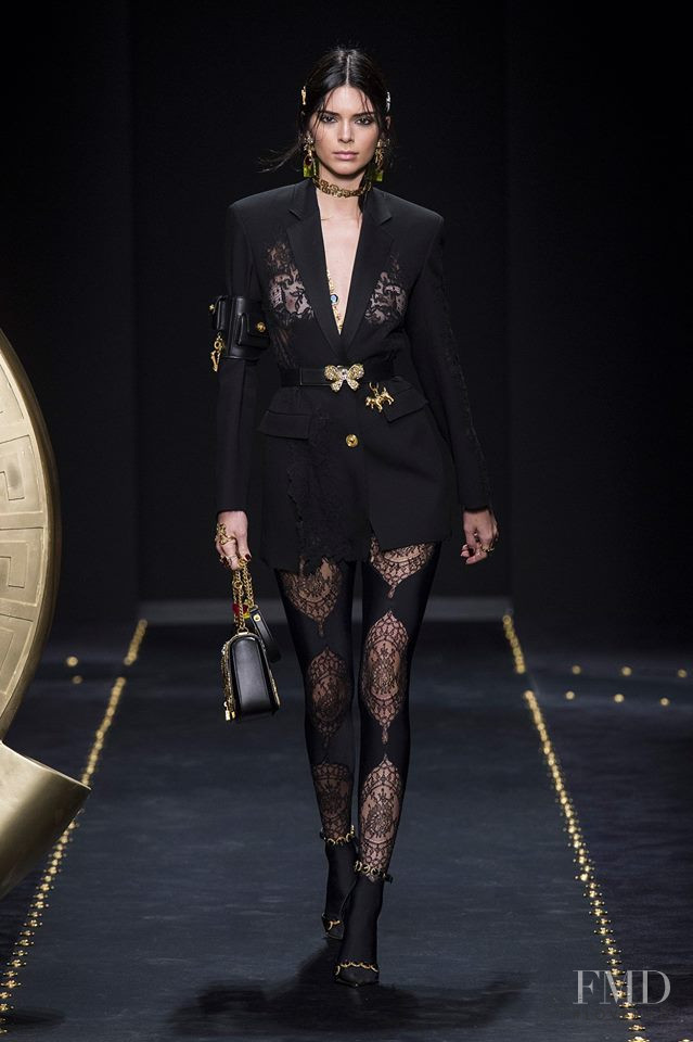Kendall Jenner featured in  the Versace fashion show for Autumn/Winter 2019