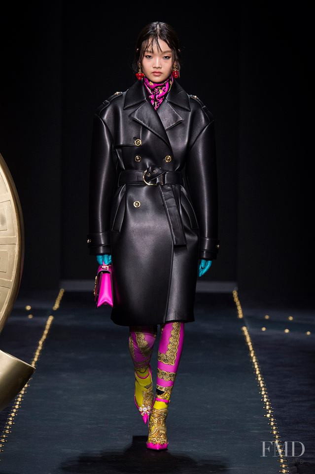 Youn Bomi featured in  the Versace fashion show for Autumn/Winter 2019