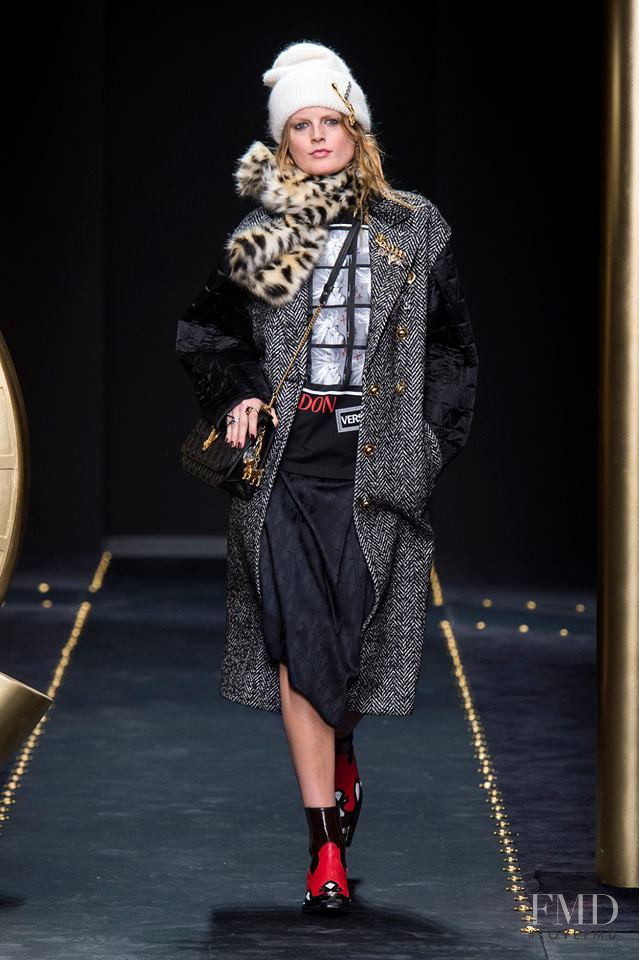 Hanne Gaby Odiele featured in  the Versace fashion show for Autumn/Winter 2019