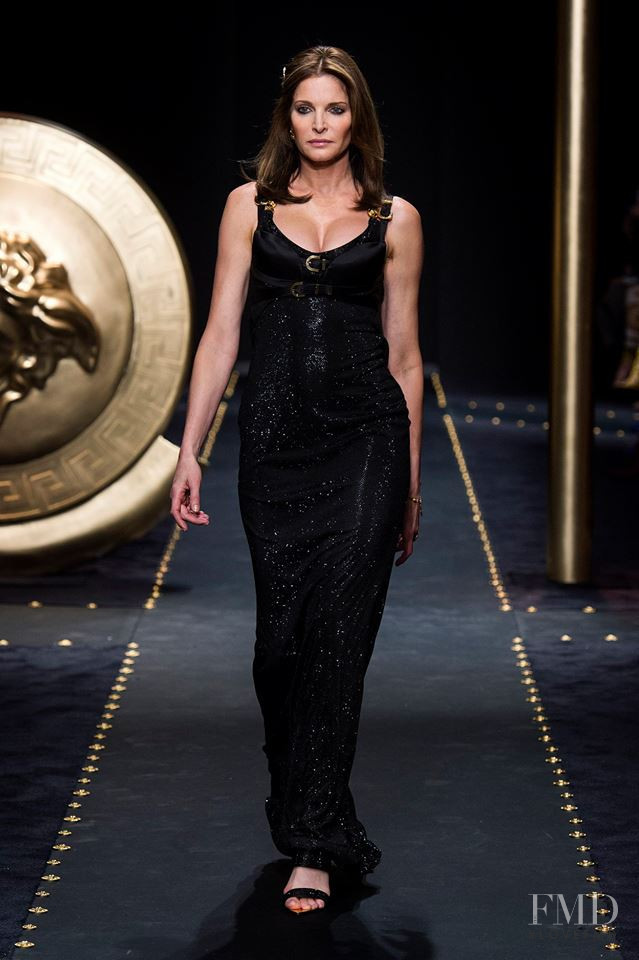 Stephanie Seymour featured in  the Versace fashion show for Autumn/Winter 2019