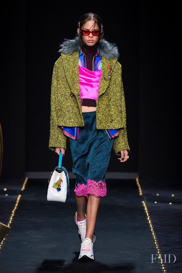 Hiandra Martinez featured in  the Versace fashion show for Autumn/Winter 2019