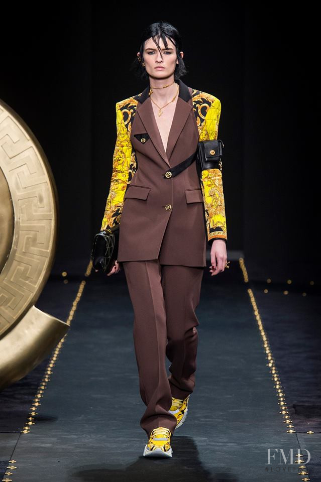 Lara Mullen featured in  the Versace fashion show for Autumn/Winter 2019
