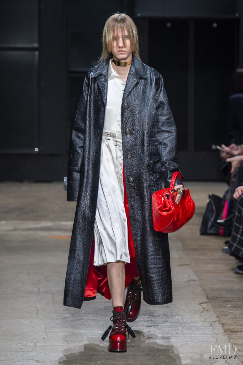 Marique Schimmel featured in  the Marni fashion show for Autumn/Winter 2019