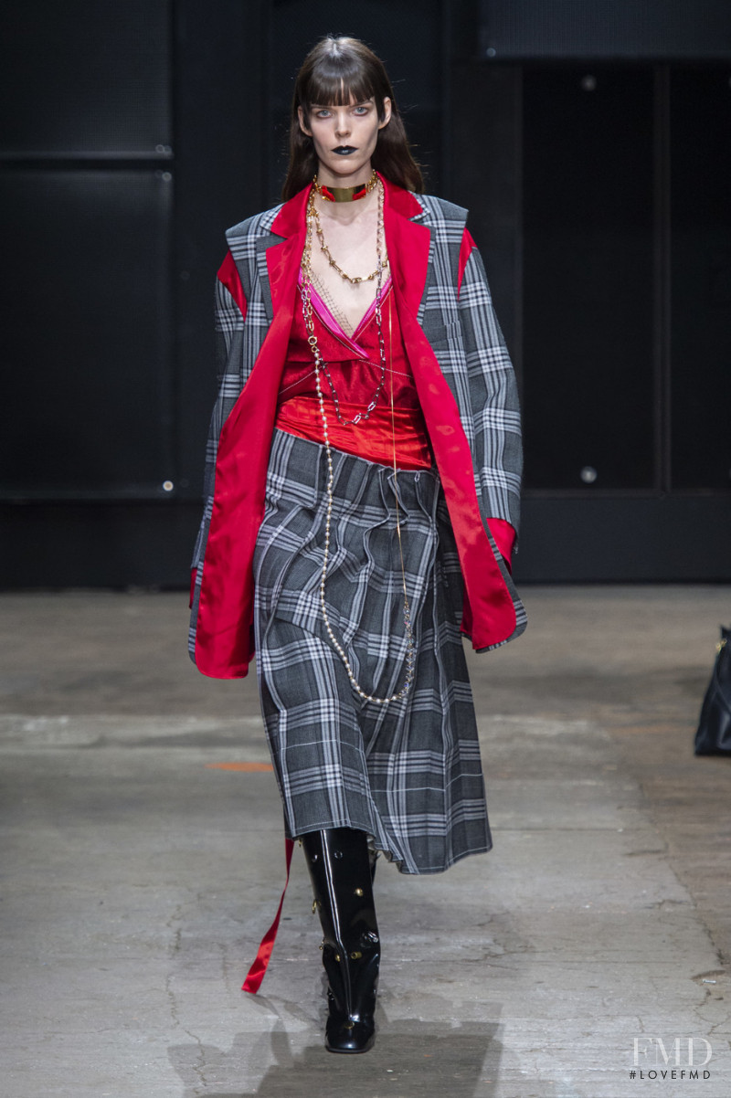 Meghan Collison featured in  the Marni fashion show for Autumn/Winter 2019