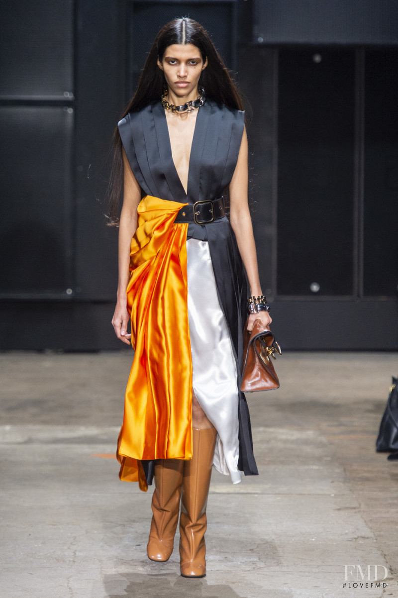 Pooja Mor featured in  the Marni fashion show for Autumn/Winter 2019