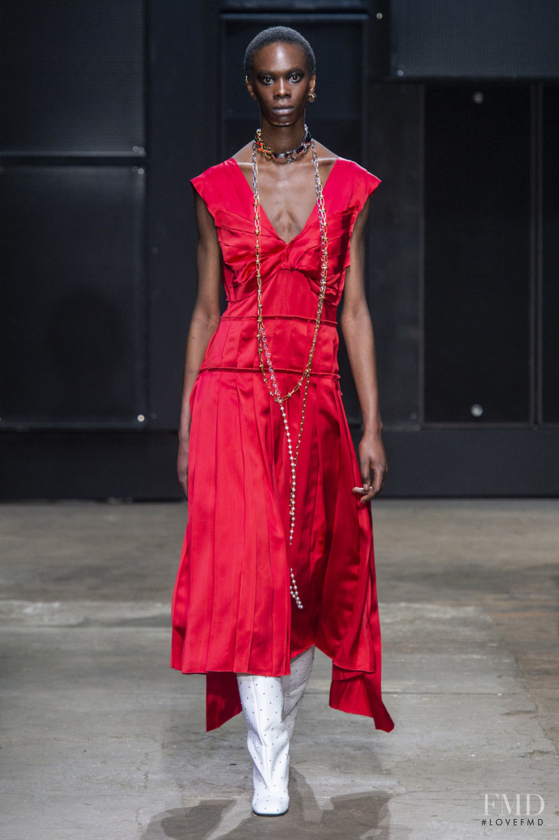 Marie Lou Gomis featured in  the Marni fashion show for Autumn/Winter 2019